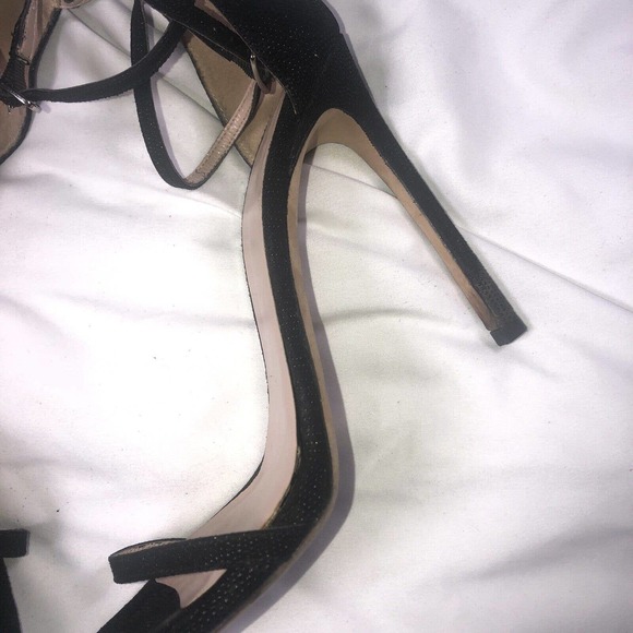 Stuart Weitzman Womens Nudistsong Black Ankle Strap Heels Size 9M - Picture 5 of 11